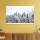 Snowy Winter Canvas Afdruk (Insitu (Woonkamer))