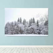 Snowy Winter Canvas Afdruk (Insitu (Houten vloer))