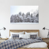 Snowy Winter Canvas Afdruk (Insitu (Slaapkamer))