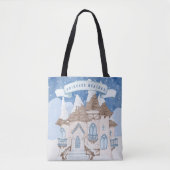 Snowy Winter Castle Tote Bag (Voorkant)