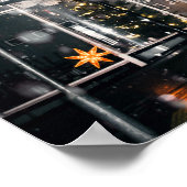 Snowy Winter Cityscape JPG Cityscape Residence per Poster (Hoek)