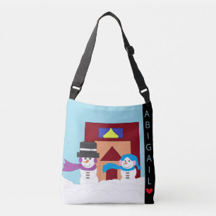 Snowy Winter Crossbody Tas
