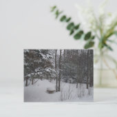 Snowy Winter Day Briefkaart (Staand voorkant)