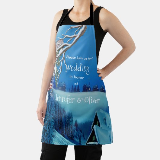 Snowy Winter Fantasy All in One Wedding Invite Schort (Insitu)