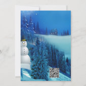 Snowy Winter Fantasy Kaart (Achterkant)