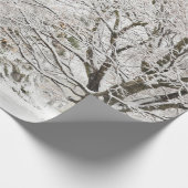 Snowy Winter Forest Cadeaupapier (Hoek)