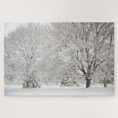 Snowy Winter Forest Legpuzzel (Horizontaal)