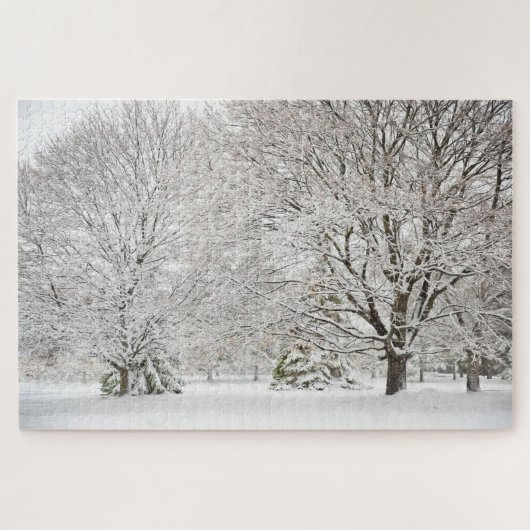 Snowy Winter Forest Legpuzzel (Horizontaal)