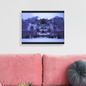 Snowy Winter Gate Canvas Afdruk (Insitu (Woonkamer))