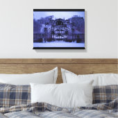 Snowy Winter Gate Canvas Afdruk (Insitu (Slaapkamer))