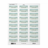 Snowy Winter Holiday Return Label (Full Sheet)