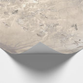 Snowy Winter Landscape Holiday Wrap Cadeaupapier (Hoek)