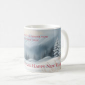 Snowy Winter Landscape Mug Koffiemok (Voorkant rechts)