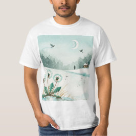 Snowy winter landscape t-shirt