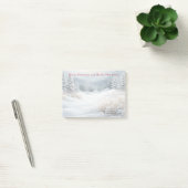 Snowy Winter Landscape Vakantie Briefkaart Post-it® Notes (Kantoor)