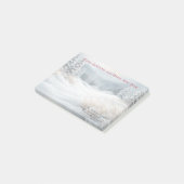 Snowy Winter Landscape Vakantie Briefkaart Post-it® Notes (Schuin)