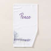 Snowy Winter Landschap Bad Handdoek (Handdoek)