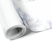 Snowy Winter Landschap Cadeaupapier (Rol Hoek)