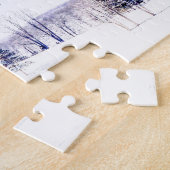 Snowy Winter Landschap Legpuzzel (Zijkant)