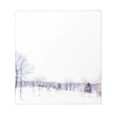 Snowy Winter Landschap Notitieblok (Voorkant)