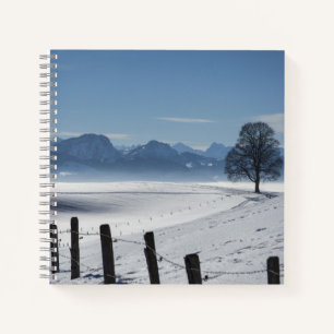 Snowy Winter Landschap Notitieboek
