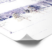 Snowy Winter Landschap Poster (Hoek)