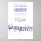 Snowy Winter Landschap Poster (Voorkant)