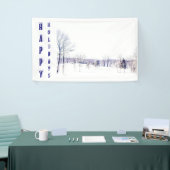 Snowy Winter Landschap Spandoek (Beurs)
