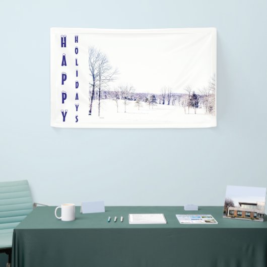 Snowy Winter Landschap Spandoek (Beurs)