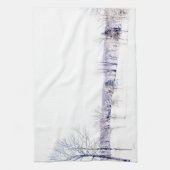 Snowy Winter Landschap Theedoek (Verticaal)