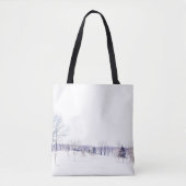 Snowy Winter Landschap Tote Bag (Voorkant)