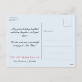 Snowy Winter Landschap Vakantie Groeten Briefkaart (Achterkant)