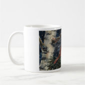 Snowy Winter Male en Vrouw Cardinals Coffee Mok (Links)