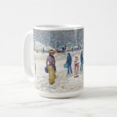 Snowy Winter New York City Scene  Art Koffiemok (Voorkant links)