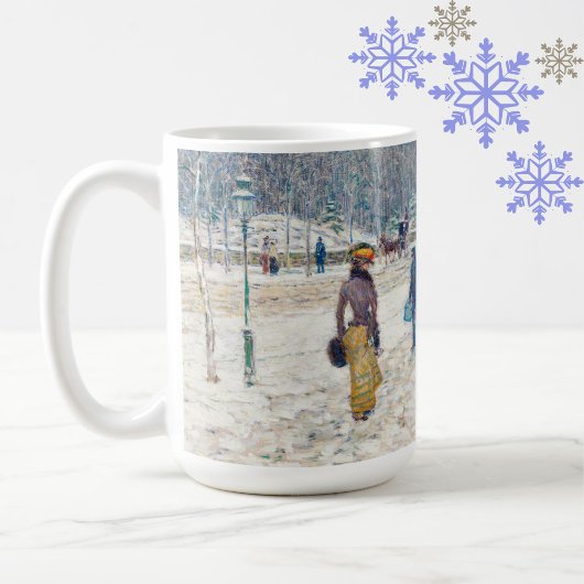 Snowy Winter New York City Scene  Art Koffiemok