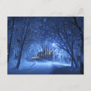Snowy Winter Night Briefkaart