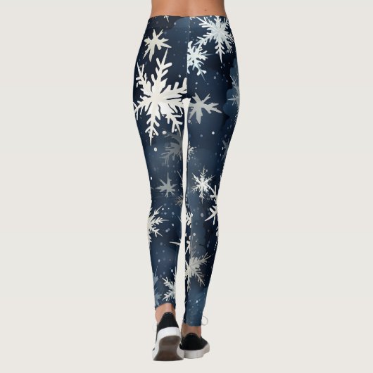 Snowy Winter Night Leggings (Achterkant)