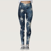 Snowy Winter Night Leggings (Voorkant)