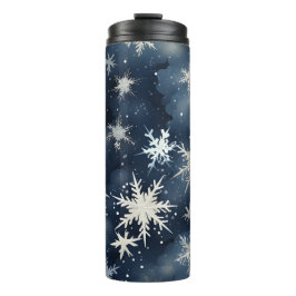 Snowy Winter Night Thermosbeker