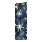 Snowy Winter Night Thermosbeker (Gedraaid links)