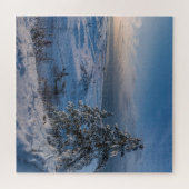 Snowy winter Oostzeekust zee Legpuzzel (Horizontaal)