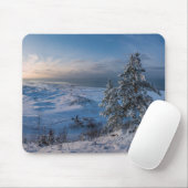 Snowy winter Oostzeekust zee Muismat (Met muis)