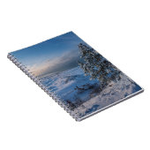 Snowy winter Oostzeekust zee Notitieboek (Rechterzijde)