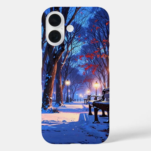 Snowy Winter Park Case-Mate iPhone Case (Achterkant)