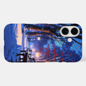 Snowy Winter Park Case-Mate iPhone Case (Achterkant (horizontaal))