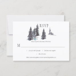 Snowy Winter Pine Trees Snow | RSVP Kaartje