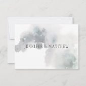 Snowy Winter Pine Trees Snow | RSVP Kaartje (Achterkant)