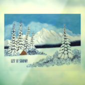 Snowy Winter Raamsticker (Vel 3)