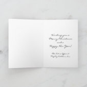 Snowy Winter Road Christmas Kaart (Binnen)