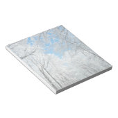 Snowy Winter Road Scene Notitieblok (Schuin)